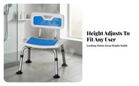 Shower Stool with Backrest