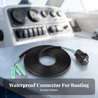Coiled Cable Vertical Switch Assembly Shielded Connector Sleeves Single Control Switch Metal Terminals Marine Part Long-Lasting