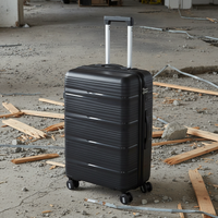 Lightweight PP Hardshell Luggage with Spinner Wheels and Explosion-Proof Zipper