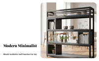 Multi-Functional Freestanding Shelving Unit with Planter Multifunctional Design Partition Bookcase Sturdy Steel Frame Room Divider Space-Saving for Interior Designers, Business Owners, Restaurant, Entryway, Studio Apartment, Bedroom