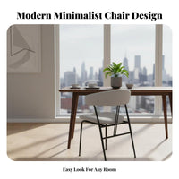 Violin Posterior Chair Modern Minimalist Design Dining Seat Firm-Density Foam Padding Multifunctional for Apartment Dwellers