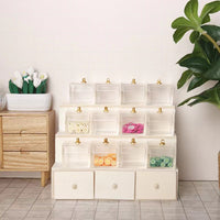 Miniature Fruit Cabinet Display Stand with Drawers for 1:12 Dollhouse