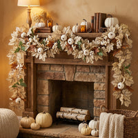 Artificial Maple Leaf Vine for Autumn Home Decor
