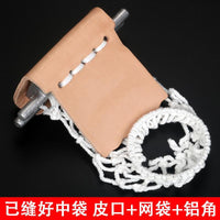 加厚台球桌牛皮口台球袋网袋跑道轨道皮袋子球桌洞口皮子配件用品