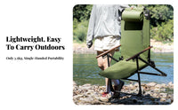 Adjustable Reclining Lounger Lightweight Camping Chair Folds in Seconds