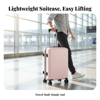 Hardside Suitcase Large Capacity Rolling Luggage Lightweight for Airport
