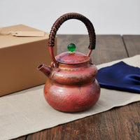 Pure Copper Tea Pot Thickened Stovetop Teapot Large Capacity for Ceramic Cooktop