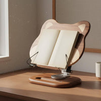 Dog-Themed Book Holder Book Stand Solid Wood Wooden Multi-Functional Cute Dog Bookrest for Students