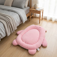 Cartoon Dog Bed, Calming Cat Bed for Anxious Pets, Washable Oval Dog Beds 56x49cm, Soft Polyester Fibre