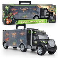 DIY Dinosaur Truck Toy Set with Container and Trailer