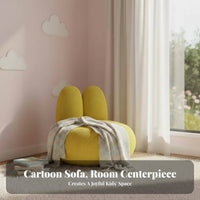 Plush Floppy-Eared Chair Cute Lagomorph Design Floppy-Eared Character Seat Soft and Comfortable Sturdy Construction