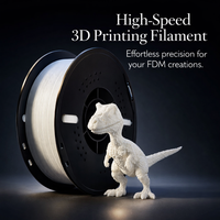 PLA 3D Printer Filament 1.75mm, High Speed 1kg Spool for Fused Deposition Modeling Printers, Dimensional Accuracy Material for Beginners
