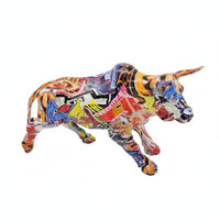 Wall Street Bull Figurine Artistic Design Bull Statue Gift Box Included Home Decor