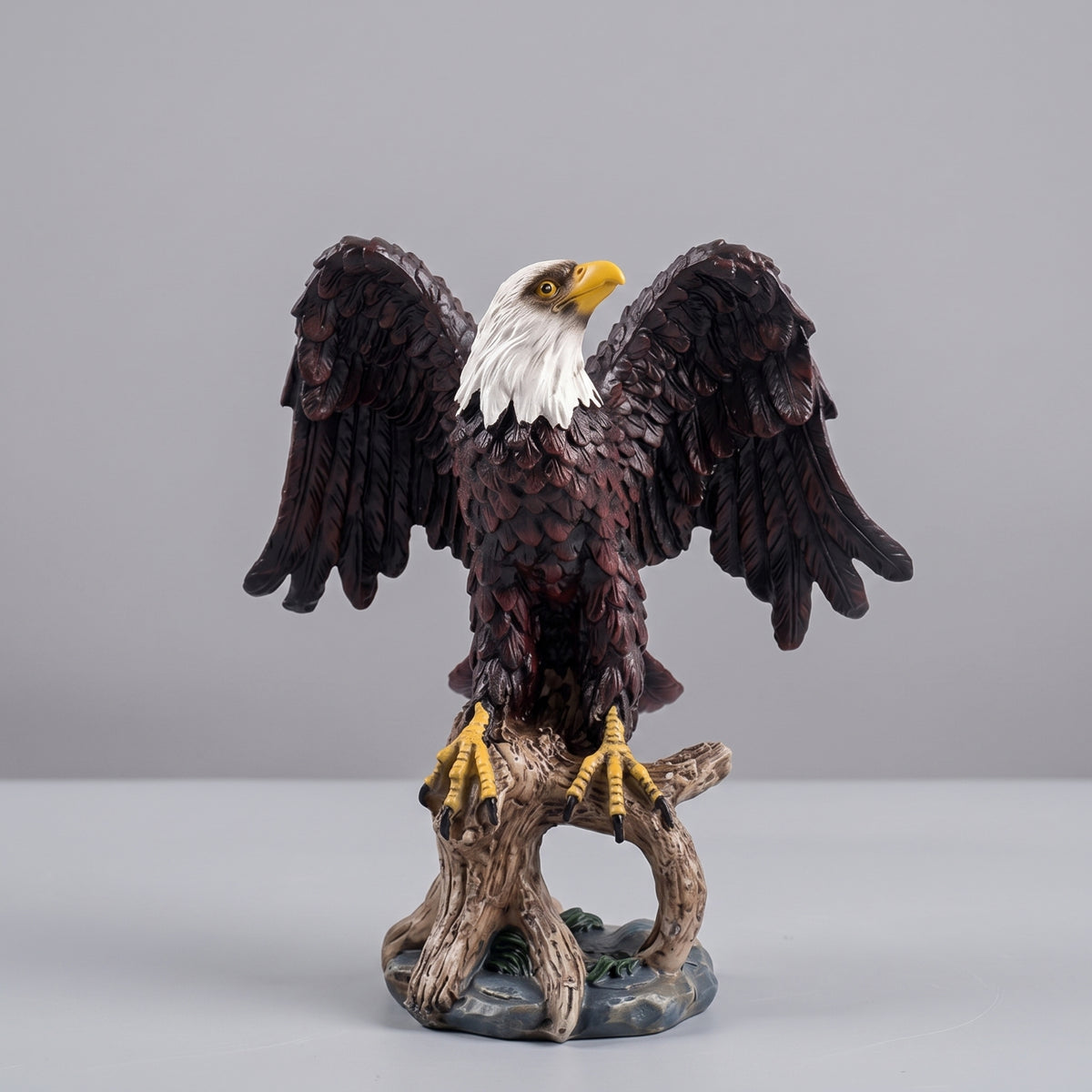 Eagle Figurine Antique-Look Eagle Sculpture Resin for Collectors, Art Lovers, Office, Living Room, Shelf