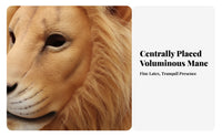 Tear-Resistant Lion Costume Face | Realistic, Lion Head face covering, Cosplay, for Halloween