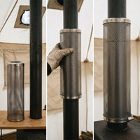 Stainless Steel Chimney Heat Shield for Wood Stoves and Pellet Furnaces