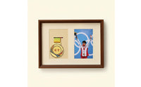 Solid Wood Medal Display Frame Ideal Gift Long-Distance Race Medal Holder Wall Mountable 3D Deep Box Frame for Runners