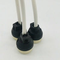 Kitchen Lights for Living Room and Home Lighting, Ceramic GU10 Lamp Holder with 250°C Heat Resistance, Bulb Holder with 15cm Wire, Ceramic Base