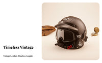Long-Lasting ABS Shell 3/4 Motorcycle Helmet Quick Release Buckle 3/4 Uncovered Face Motorcycle Helmet Removable Lining Riding Gear Breathable Interior for Men, Women, Motorcyclists, Cruising, Commuting