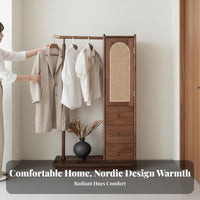Garment Rack with Drawers Floor-Standing stand-alsinglestanding Closet with Drawers