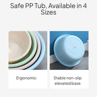 Multi-Functional Thickened PP Basin Set for Home Dorm