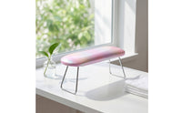 Nail Hand Rest with Metal Legs Padded Nail Hand Rest Foldable for Manicurists