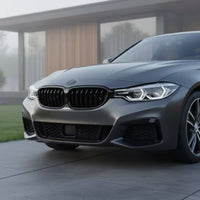 Gloss Black Automotive Kidney Grille Single-Slat Front Kidney Grille OEM Replacement Easy Install for Car Enthusiasts