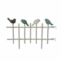 Metal Garden Fence Weather Resistant Decorative Iron Fence Sturdy Wrought Iron Border