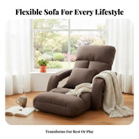 Adjustable Backrest Lounger Comfortable Supportrestsrests Adjustable Padded Lounger Multi-Functional Space-Saving