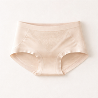 Women's Seamless Knickers with Gusset Lining, Moisture Wicking Breathable Lightweight No Show Gym Underwear, Plus Size