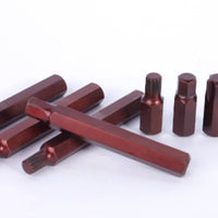 40 Pieces Hex Bit Socket Set Various Sizes Bits Multi-Lobed Bit Driver Set Easy to Carry for Mechanics