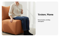 Upholstered Single Sofa Minimalist Design CumulusShaped Armchair Space-Saving Size Plush Upholstery for Readers, Studying Corner