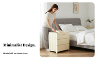 3-Tier Round Cabinet Light Luxury Aesthetic Round Multi-Tier Side Table Modern Design Raised Border Top for Homeowners