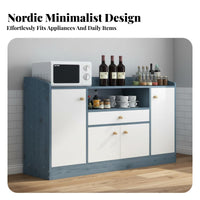 Kitchen Sideboard Cabinet Multi-Functional Modern Buffet Cabinet Large Capacity Microwave Stand with Storage for Families, Homeowners, Hallway