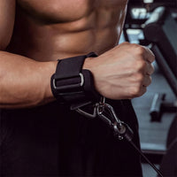 Cable Machine Wrist Strap Adjustable Wrist Cuff Padded Cable Attachment with Triangular Loop for Weightlifters, Gym-Goers, Strength Training