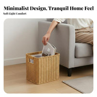 Woven Magazine Bin Large Capacity Rectangular Woven Basket Long-Lasting