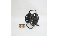 Hose Reel Cart Hand-Crank Hose Reel with Wheels Heavy-Duty for Garage
