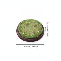 Grassland Diorama Base Brown Round Display Platform No Painting Needed
