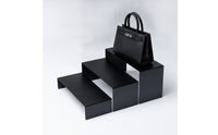 3 Pieces U-Form Display Riser Heavy Duty Footwear Riser Stand Polished Fixtures for Boutiques, Product Photography, Livestreaming