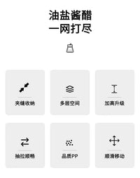 夹缝置物架厨房冰箱侧面窄缝隙抽拉收纳柜拉篮卫生间极窄边小推车 奶白 3层【抽拉款】16宽 免安装.