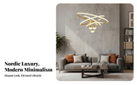 Nordic Inspired Multi-Globe Sputnik Light Modern design Chandelier illumination Indoor Lighting Artistic Design for Homeowners, Interior Designers, Living Room, Bedroom, Hallway, Restaurant