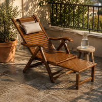 Folding Recliner Sturdy Foldable Lounge Chair Space-Saving for Rest, Reading