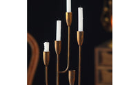 Five-Arm Candelabra Branched Candlestick Holder with Five Arms Portavelas Alto Decorativo Candelabro De Cinco Brazos Elegante