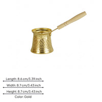 Turkish Coffee Pot Dimpled Drinkware Even Heat Distribution