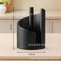 Mountain Paper Towel Holder Wooden Desktop Tissue Rack