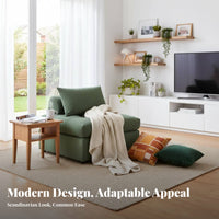 Corduroy Block Sofa Minimalist aesthetic sectional Seating open Combination Lowheight for Homeowners, Lounge Area