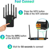 AC1200M双频中继器 无线信号放大器 5G大功率扩展器wifi Repeater
