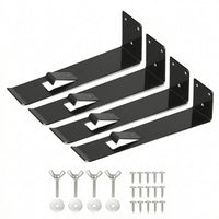 4 Pieces Owl Bracket with Secure Clip Outdoor Owl Decoy Bracket for Homeowners