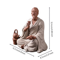 Scholar Figurine Traditional Ceramic Figurine Zen for Study