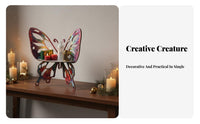 Lepidoptera Display Shelf Cut lepidopteranShaped Surface Mount Three-Dimensional Effect Corner Shelf for Home Decorators, Nature Lovers